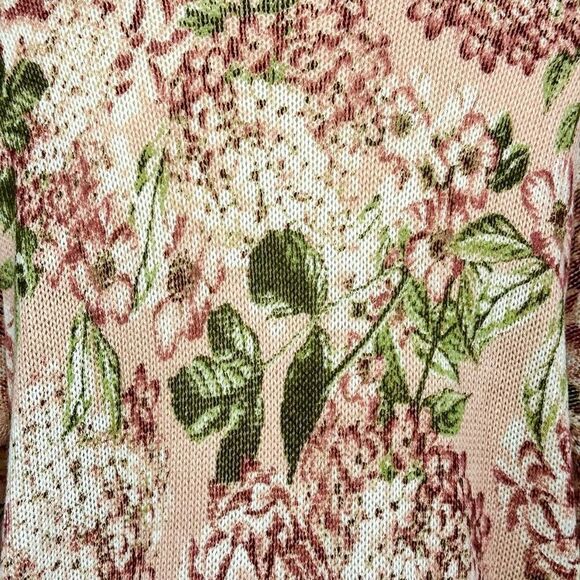 Show Me Your Mumu Bermuda Pink Floral Knit Light Sweater , Size S - Picture 8 of 12